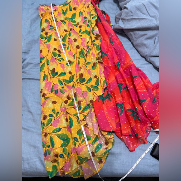 *Farm Rio* Mixed Print Wrap Skirt with Ruffle Hem, XS - Picture 7 of 11